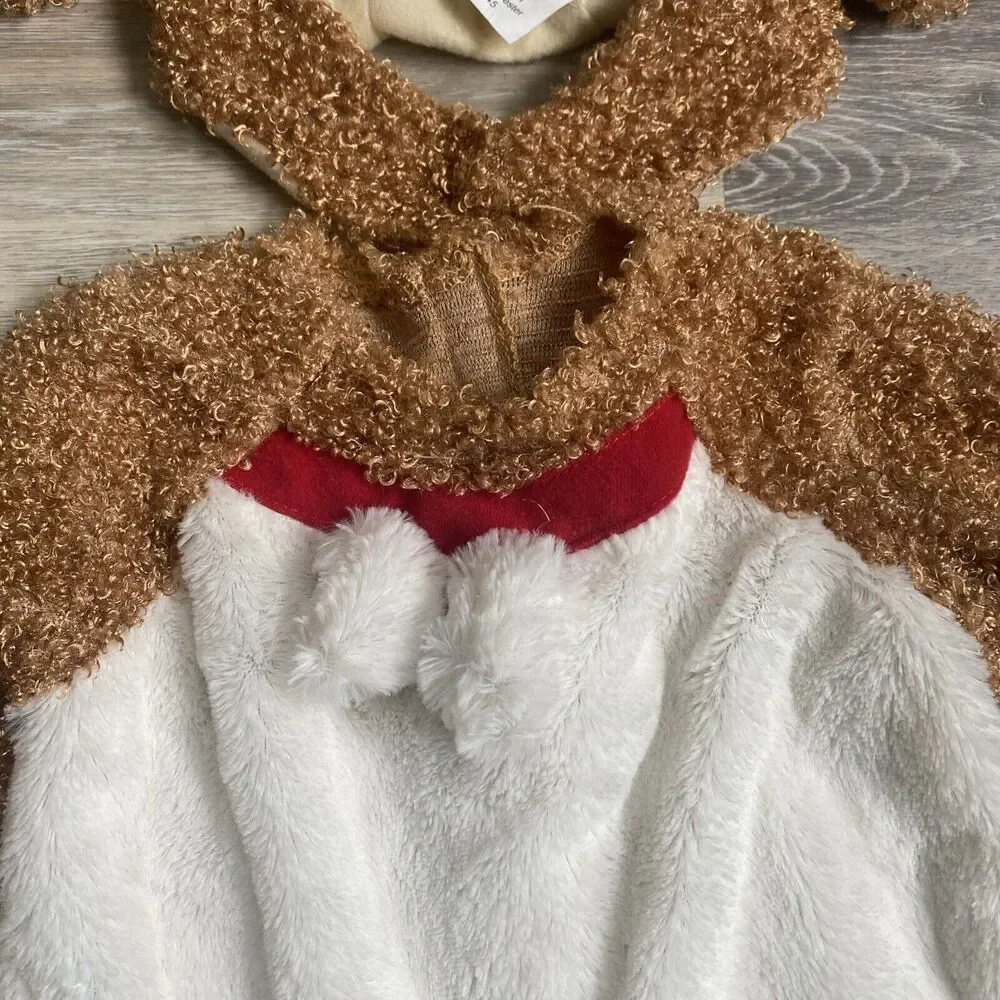 Puppy Costume 18-24 Months Brown / White Dog Costume With Head Piece & Tail